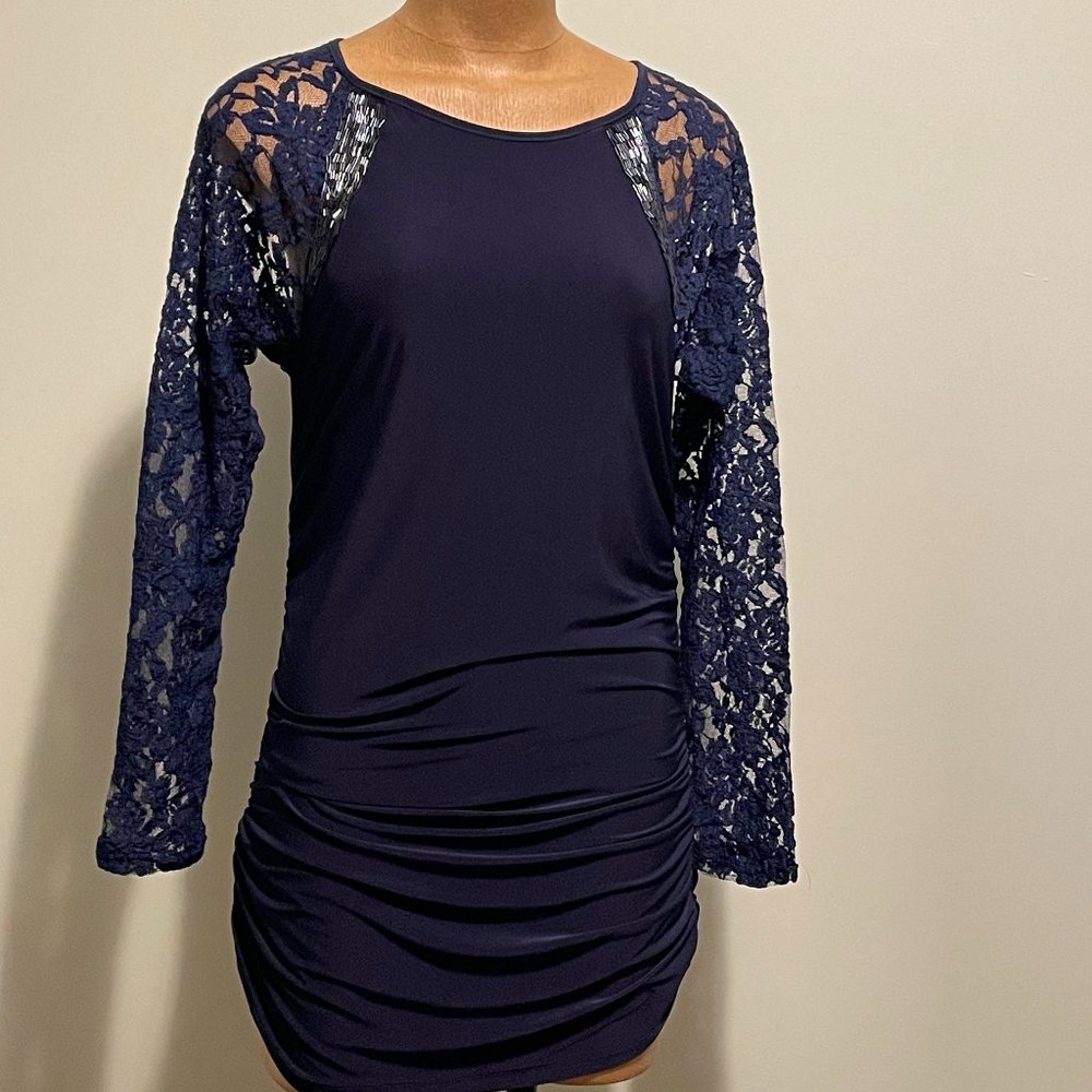 Venus - women mini  - navy dress- size extra large - stretchy - BRAND NEW